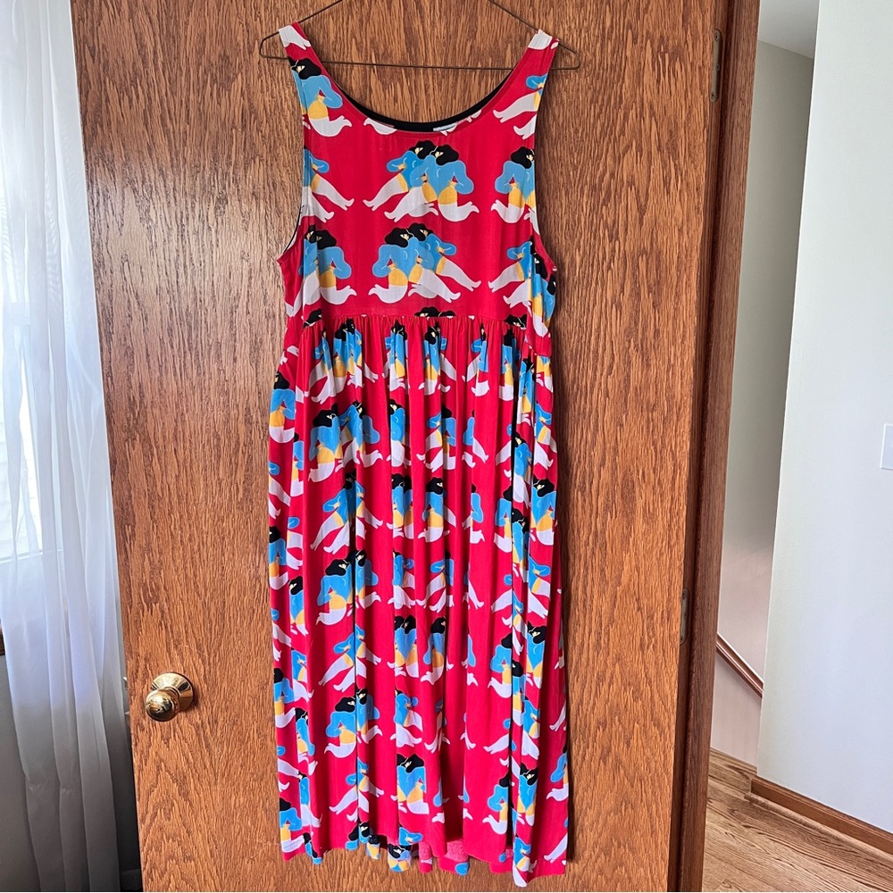 Nooworks Naomi Midi Dress - Dancing Ladies RARE